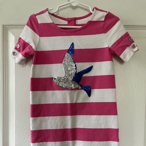 Pink & white stripe Gymboree short sleeve dress.